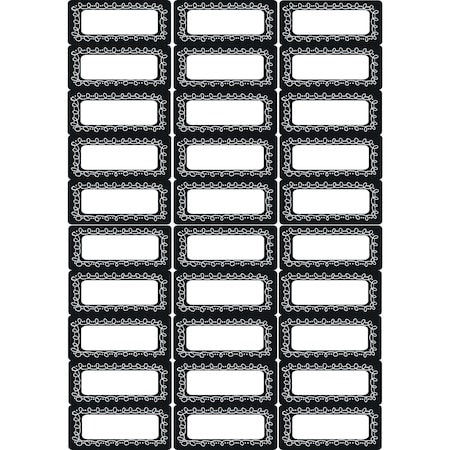 Ashley Productions Die-Cut Magnetic Foam Chalk Loop Labels/Nameplates, PK90 19013